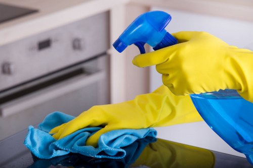 Carpet cleaning payment and service agreement concept