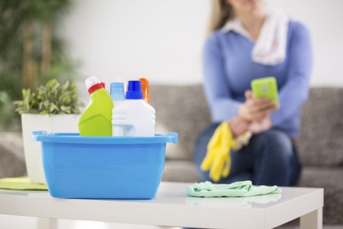 Customer service team considering a carpet cleaning complaint