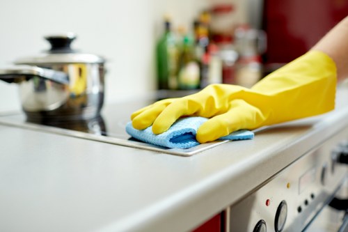 Steam cleaning carpets in a Finsbury Park property