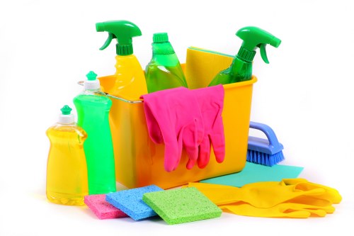 Technician reviewing a cleaning issue report